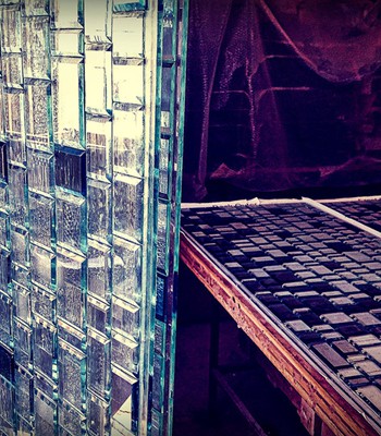 Glass Art Partition